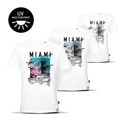 T-shirt Ford Mustang Miami Vibes, biały